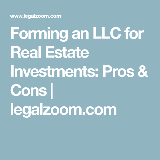 Forming Llc For Real Estate Investing InvestmentProGuide